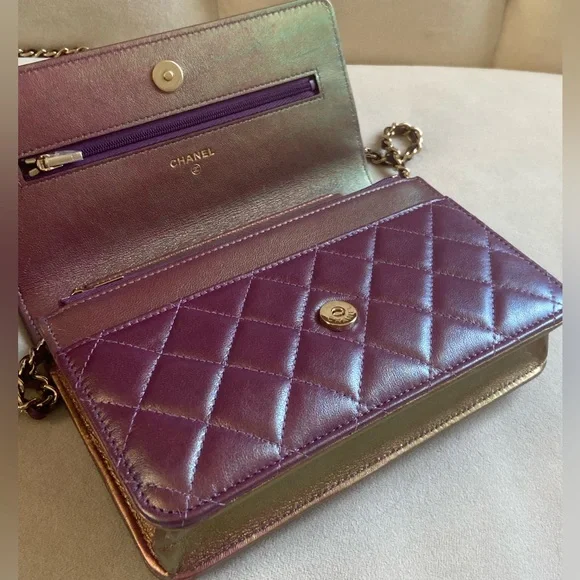 NEW🔥Chanel Iridescent WOC crossbody - Picture 7 of 13